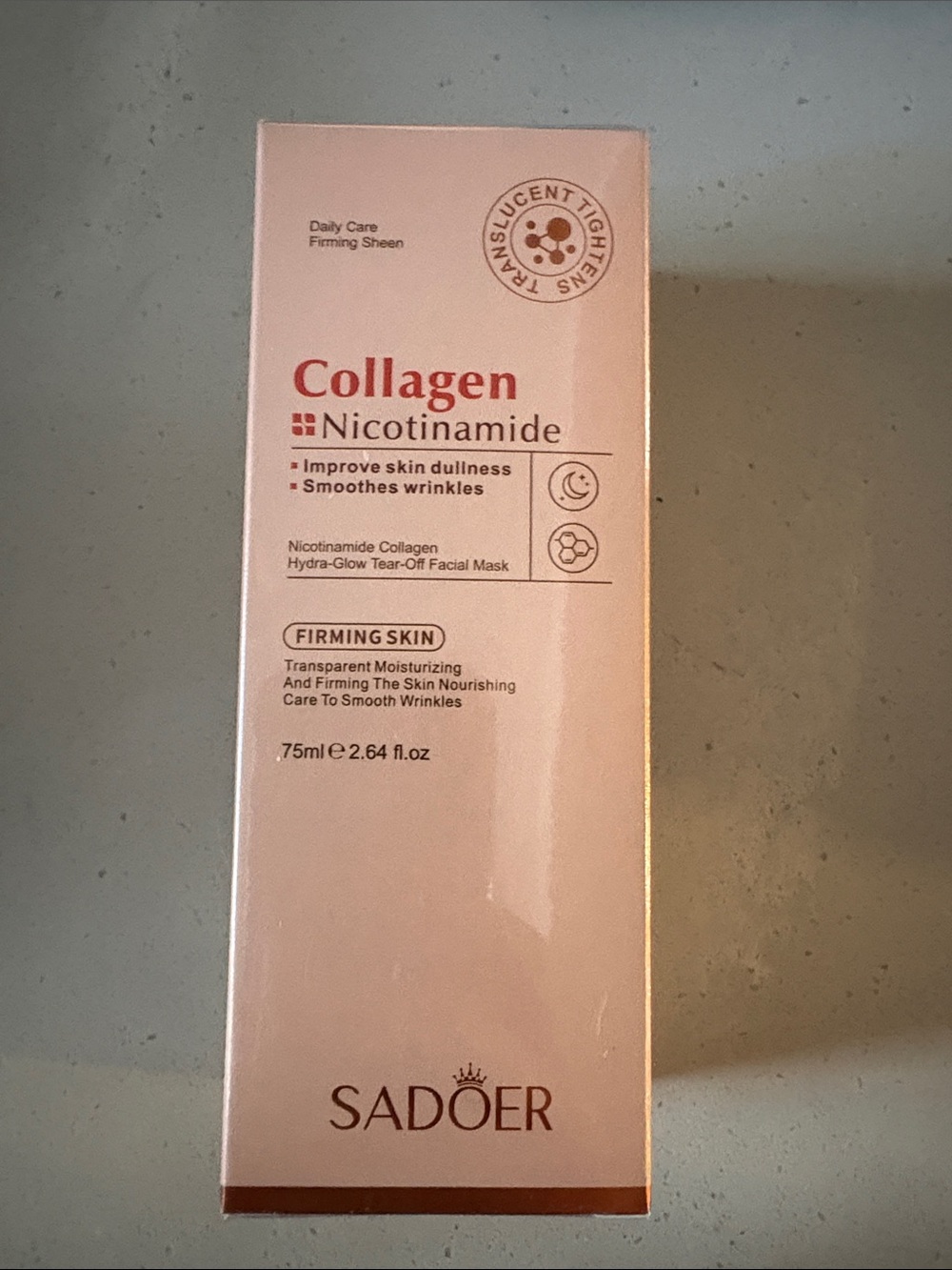 Sadoer Collagen Nicotinamide Firming Facial Mask